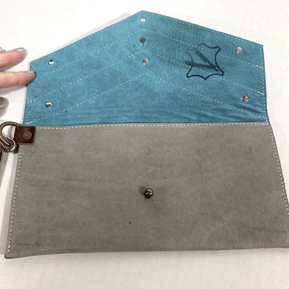 Genuine leather side wristlet western styleββββββββββββββββ - Picture 7 of 9